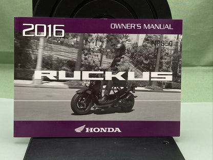 NEW GENUINE HONDA 31GGA670 RUCKUS NPS50 OWNER'S MANUAL '16