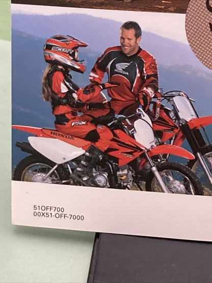 QTY 2 NEW GENUINE HONDA 51OFF700 PARENTS, YOUNGSTERS & OFF-HIGHWAY MOTORCYCLES