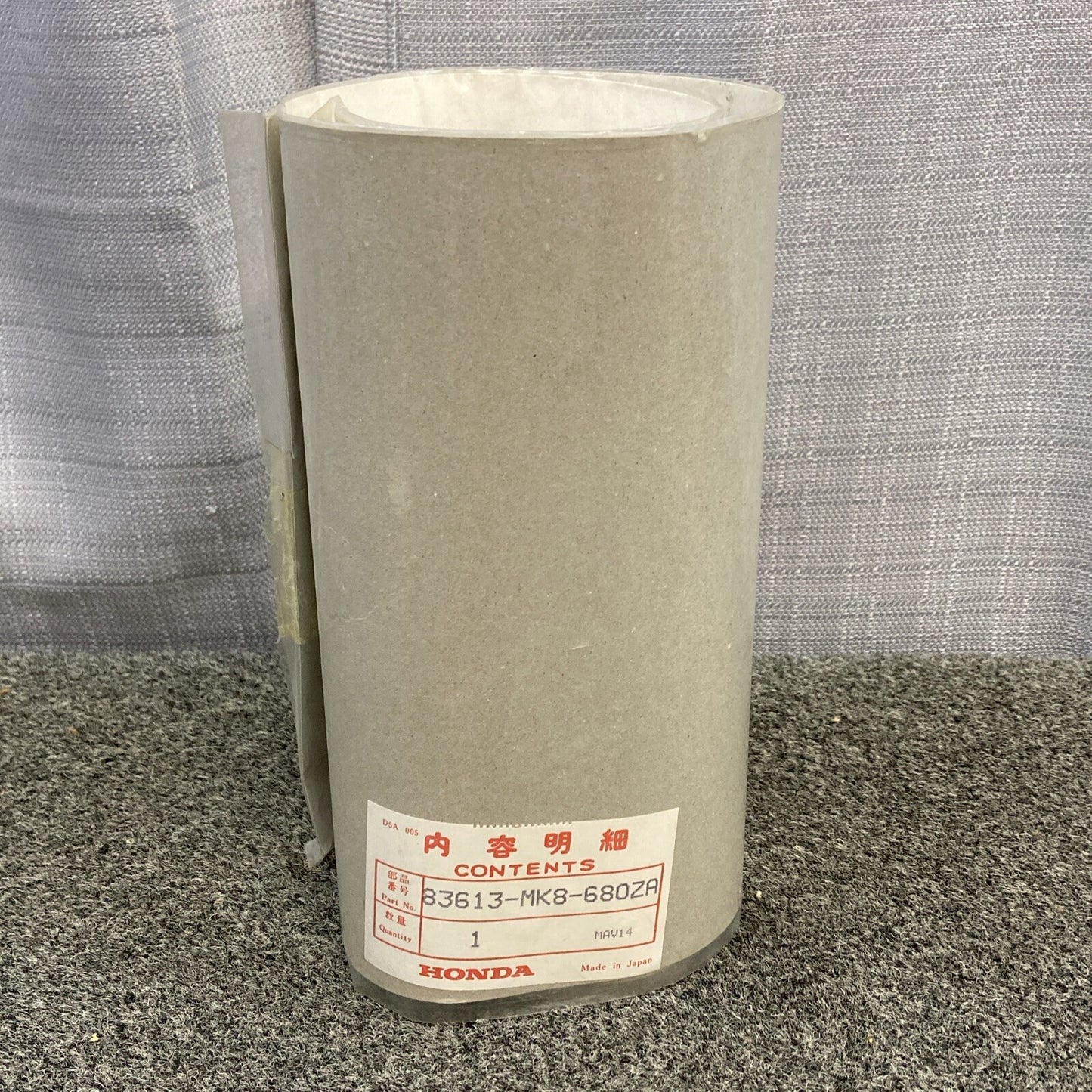 NEW GENUINE HONDA 83613-MK8-680ZA STRIPE, L. SIDE COVER (TYPE1)