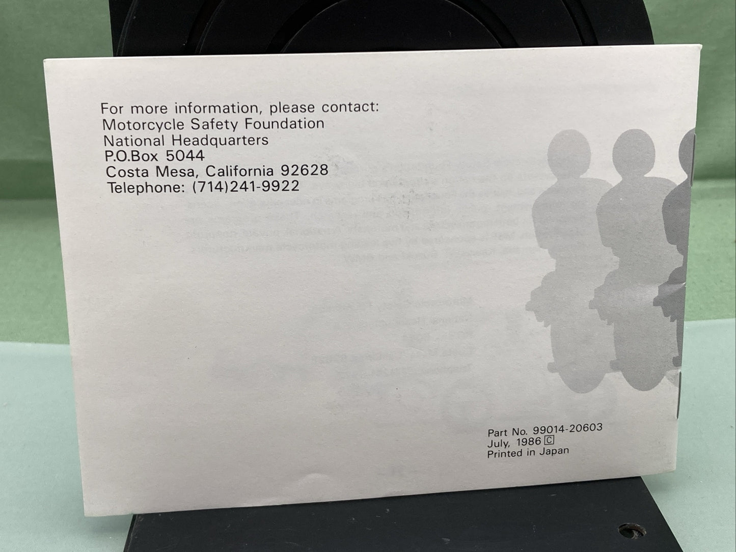 NEW GENUINE SUZUKI 99014-20603 RIDING TIPS FOR THE MOTORCYCLIST