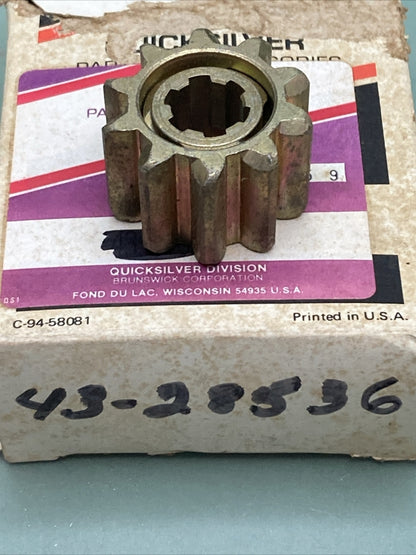NEW GENUINE MERCURY QUICKSILVER 43-28536 DRIVE PINION GEAR