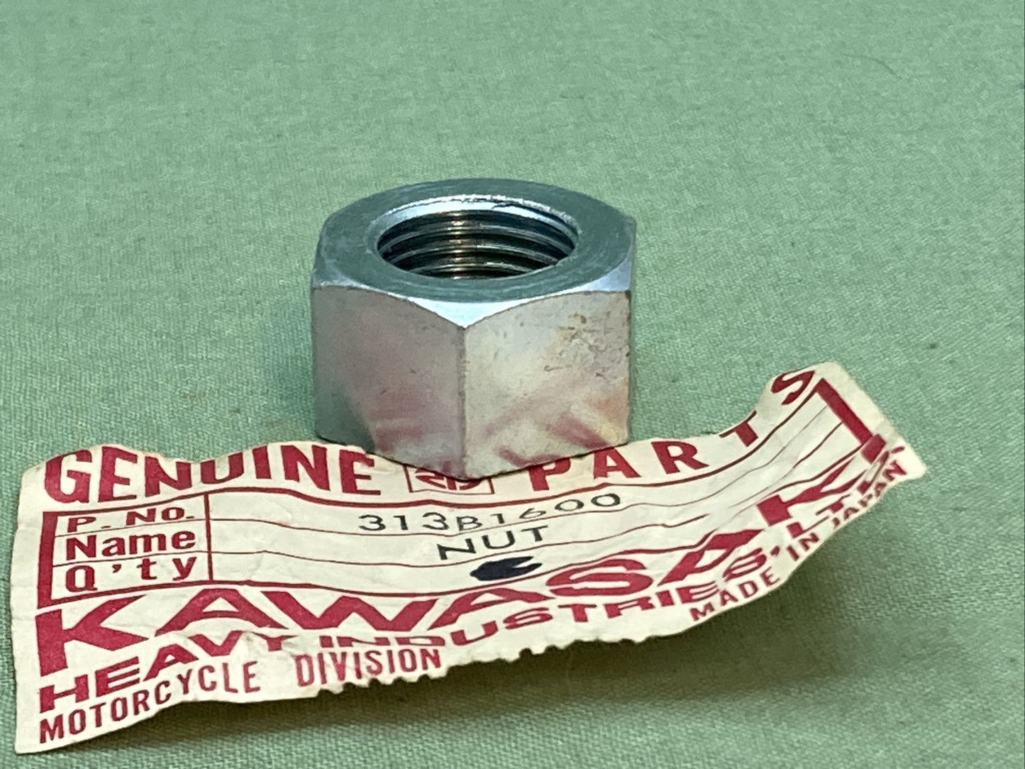 NEW GENUINE KAWASAKI 313B1600 NUT, 16MM Superseded by 314B1600