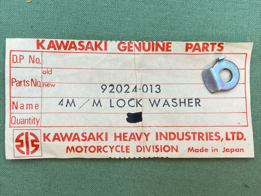 QTY 2 NEW GENUINE KAWASAKI 92024-013 WASHER LOCK 4MM