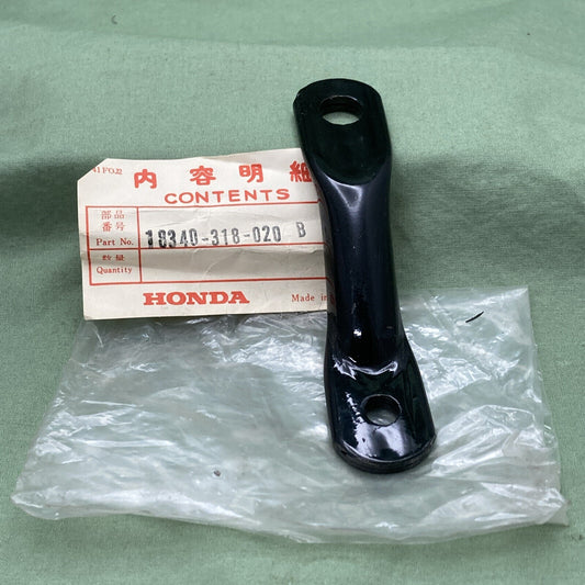 NEW GENUINE HONDA 18340-318-020 STAY, RR. MUFFLER MOUNT *NH1* (BLACK)