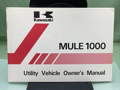 GENUINE KAWASAKI 99920-1438-04 MULE 1000 UTILITY VEHICLE OWNERS MANUAL KAF450-B1