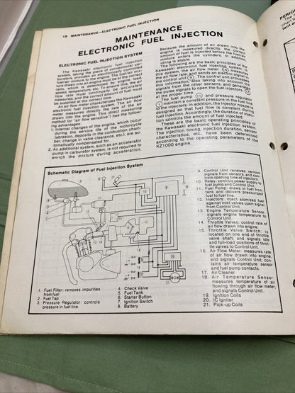 GENUINE KAWASAKI 99963-0035-01 KZ1000 CLASSIC SERVICE MANUAL SUPPLEMENT
