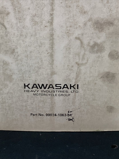 GENUINE KAWASAKI 99924-1063-51 KLR600 ELECTRIC STARTER SERVICE MANUAL SUPPLEMENT