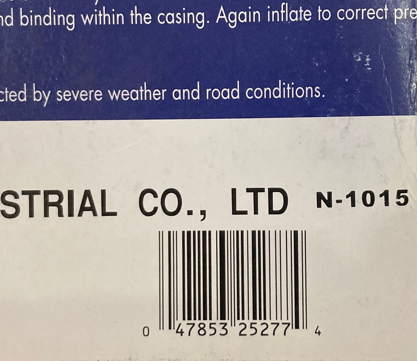 New Genuine Kenda N-1015 MC Tube 22x11.00-10 TR-6