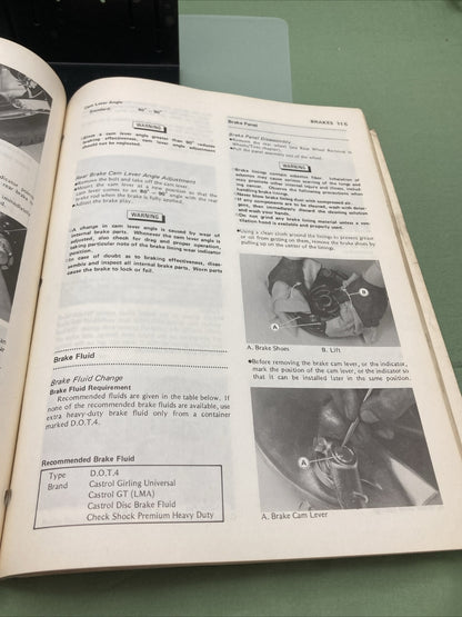 GENUINE KAWASAKI 99924-1073-51 ZL600/ZL500 MOTORCYCLE SERVICE MANUAL SUPPLEMENT