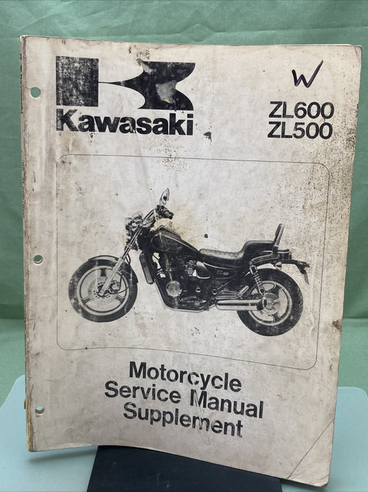 GENUINE KAWASAKI 99924-1073-51 ZL600/ZL500 MOTORCYCLE SERVICE MANUAL SUPPLEMENT