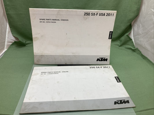 KTM 250 SX-F USA 2011 SPARE PARTS MANUAL:CHASSIS 250 SX-F SP MANUAL: ENGINE