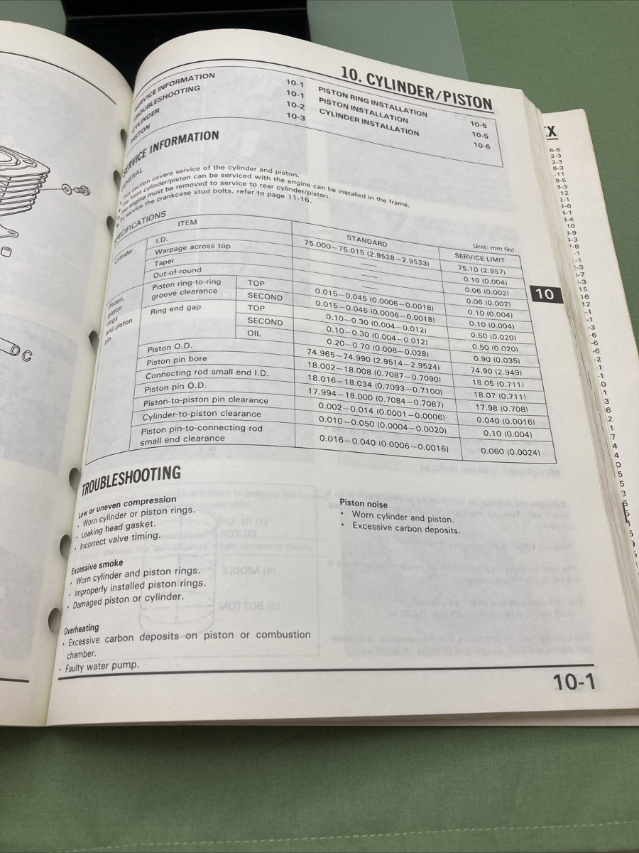 GENUINE HONDA 61MR101 VT600C SHADOW VLX SERVICE MANUAL '88-'89