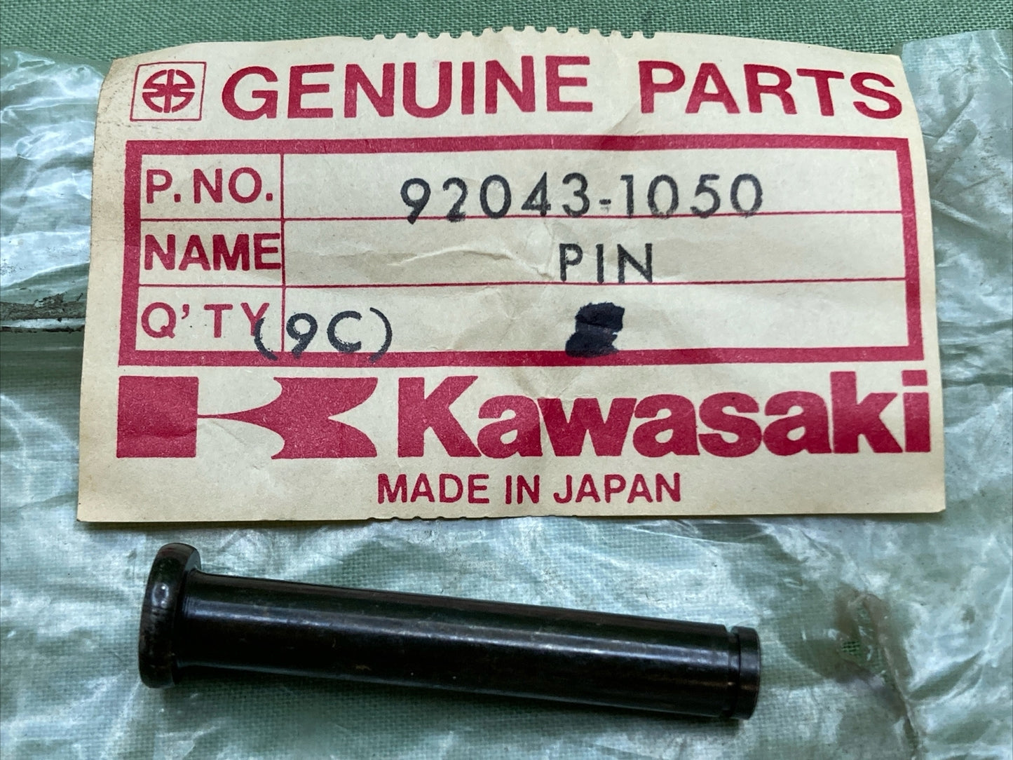 QTY 2 NEW GENUINE KAWASAKI 92043-1050 PIN, 6X36