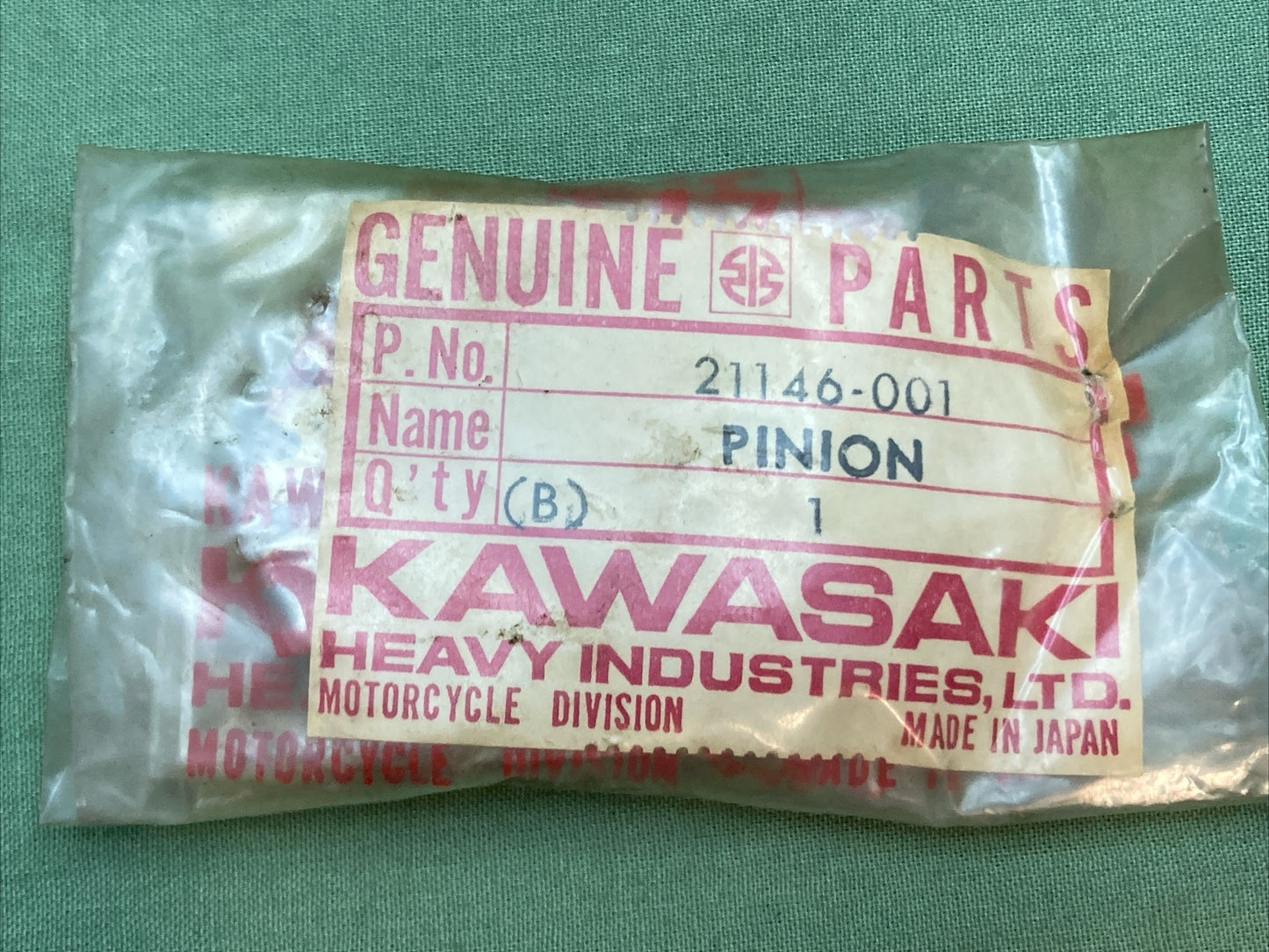 NEW GENUINE KAWASAKI 21146-001 PINION DISTRIBUTOR