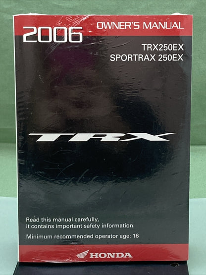 NEW GENUINE HONDA 31HN6650 TRX250EX/SPORTRAX 250EX OWNER'S MANUAL '06