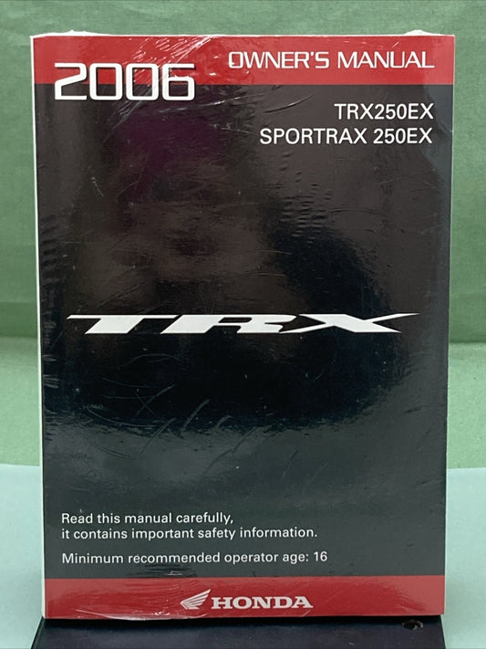 NEW GENUINE HONDA 31HN6650 TRX250EX/SPORTRAX 250EX OWNER'S MANUAL '06