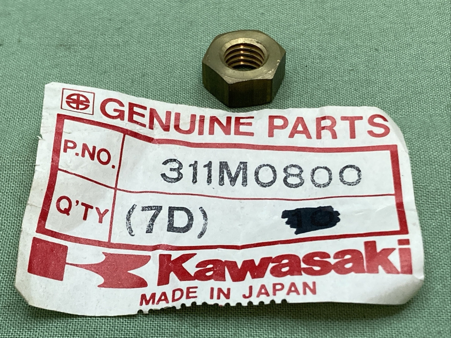 NEW GENUINE KAWASAKI 311M0800 NUT, 8 MM