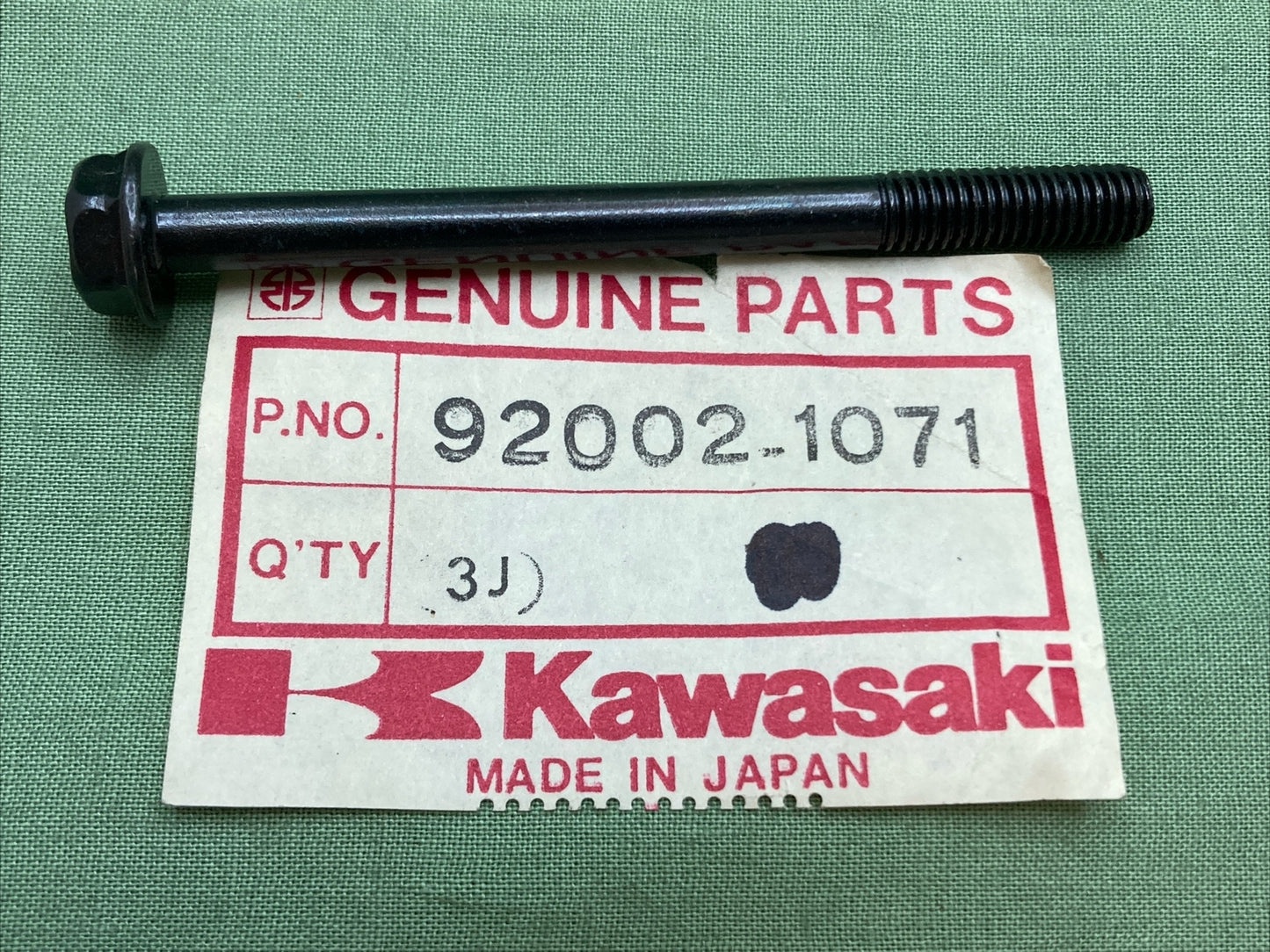 NEW GENUINE KAWASAKI 92002-1071 BOLT, 6X70
