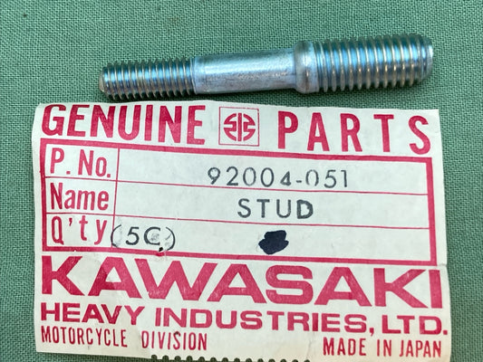NEW GENUINE KAWASAKI 92004-051 STUD, 6MM