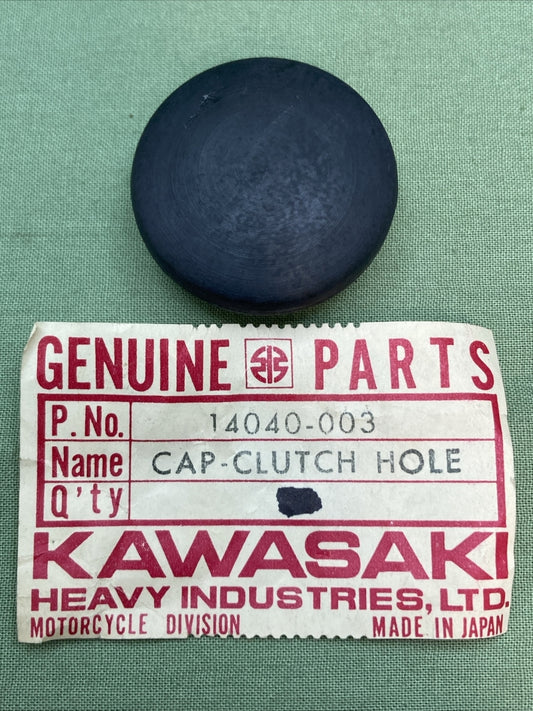 QTY 2 NEW GENUINE KAWASAKI 14040-003 CAP-CLUTCH HOLE
