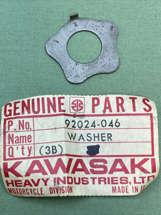NEW GENUINE KAWASAKI 92024-046 CLUTCH, WASHER-LOCK, 14MM