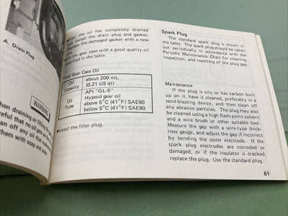 GENUINE KAWASAKI 99920-1381-01 KLT 185 ALL TERRAIN VEHICLE OWNER'S MANUAL