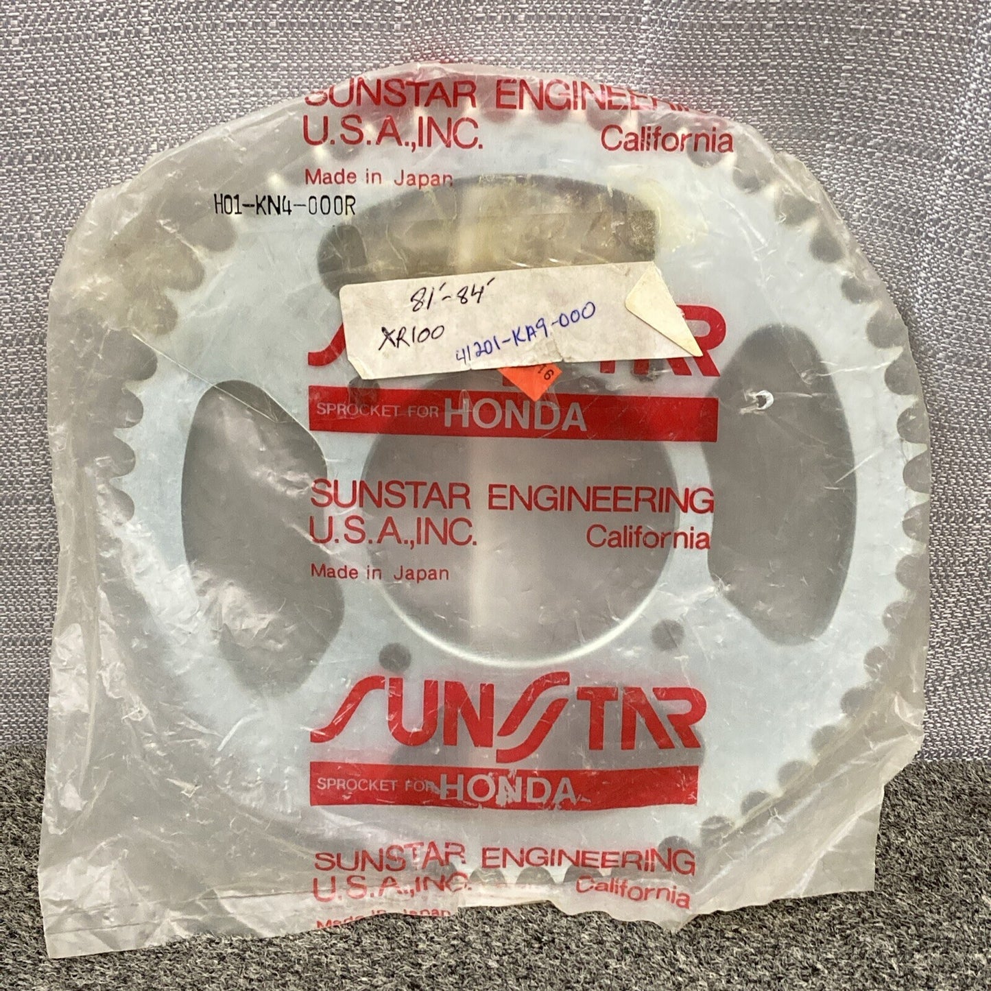 NEW SUNSTAR ENGINEERING 41201-KA9-000 SPROCKET, FINAL DRIVEN (50T)