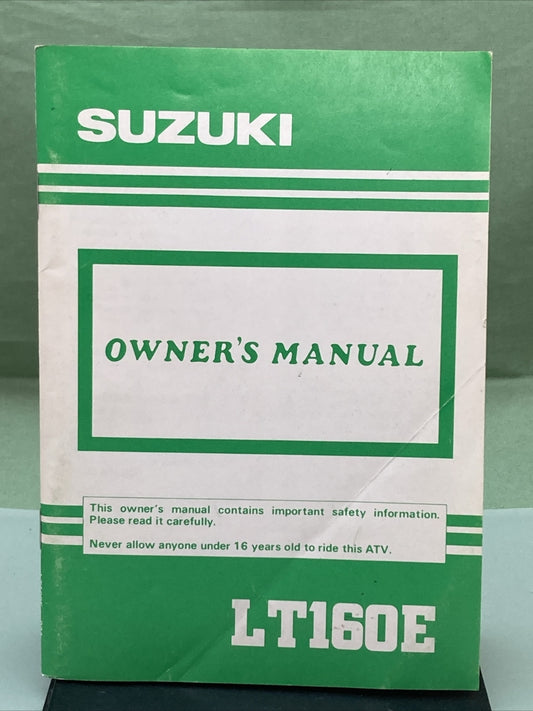 GENUINE SUZUKI 99011-02C54-03A LT160E OWNER'S MANUAL '91