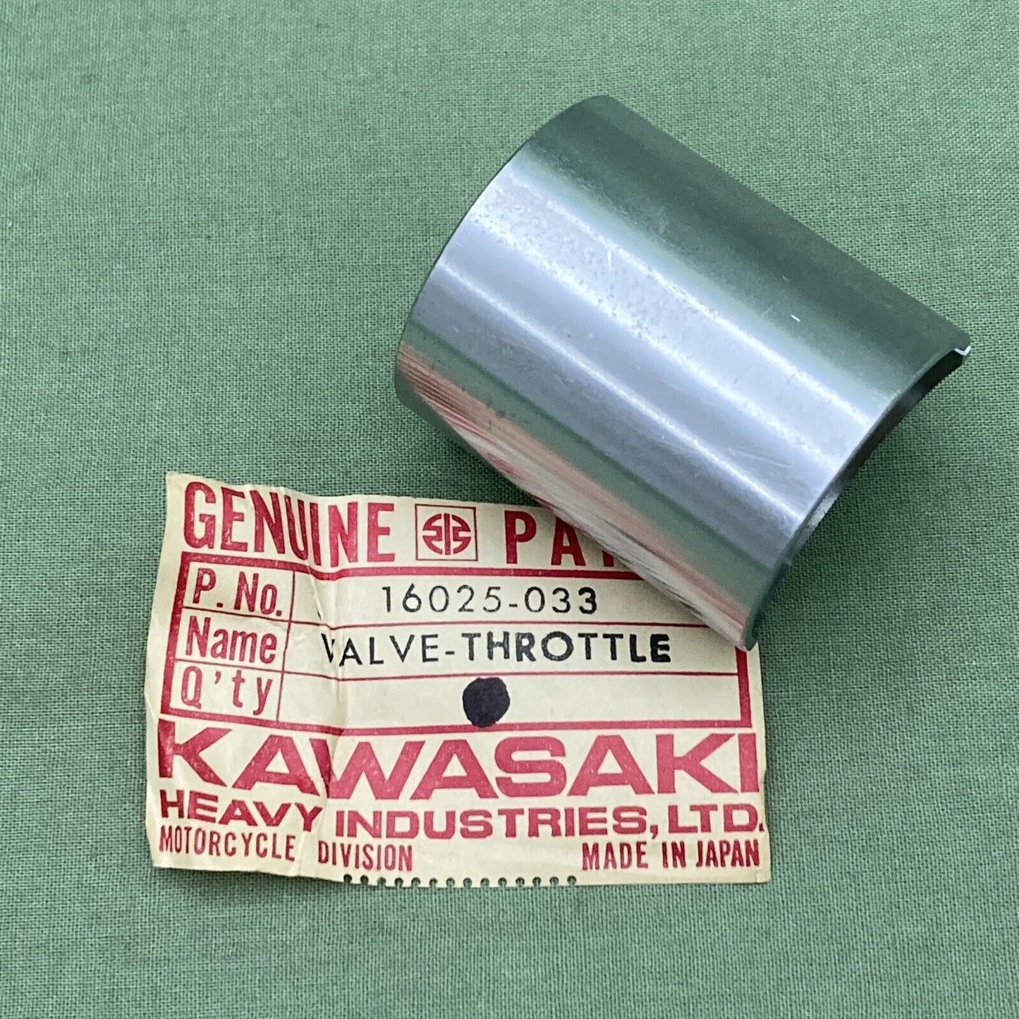 NEW GENUINE KAWASAKI 16025-033 CARBURETOR VALVE THROTTLE