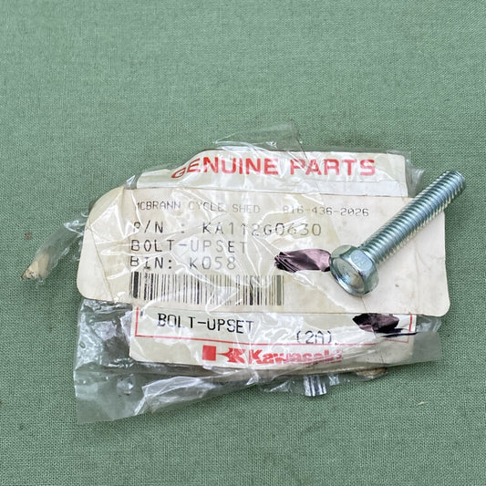NEW GENUINE KAWASAKI 112G0630 FRONT HUB/BRAKE BOLT-UPSET
