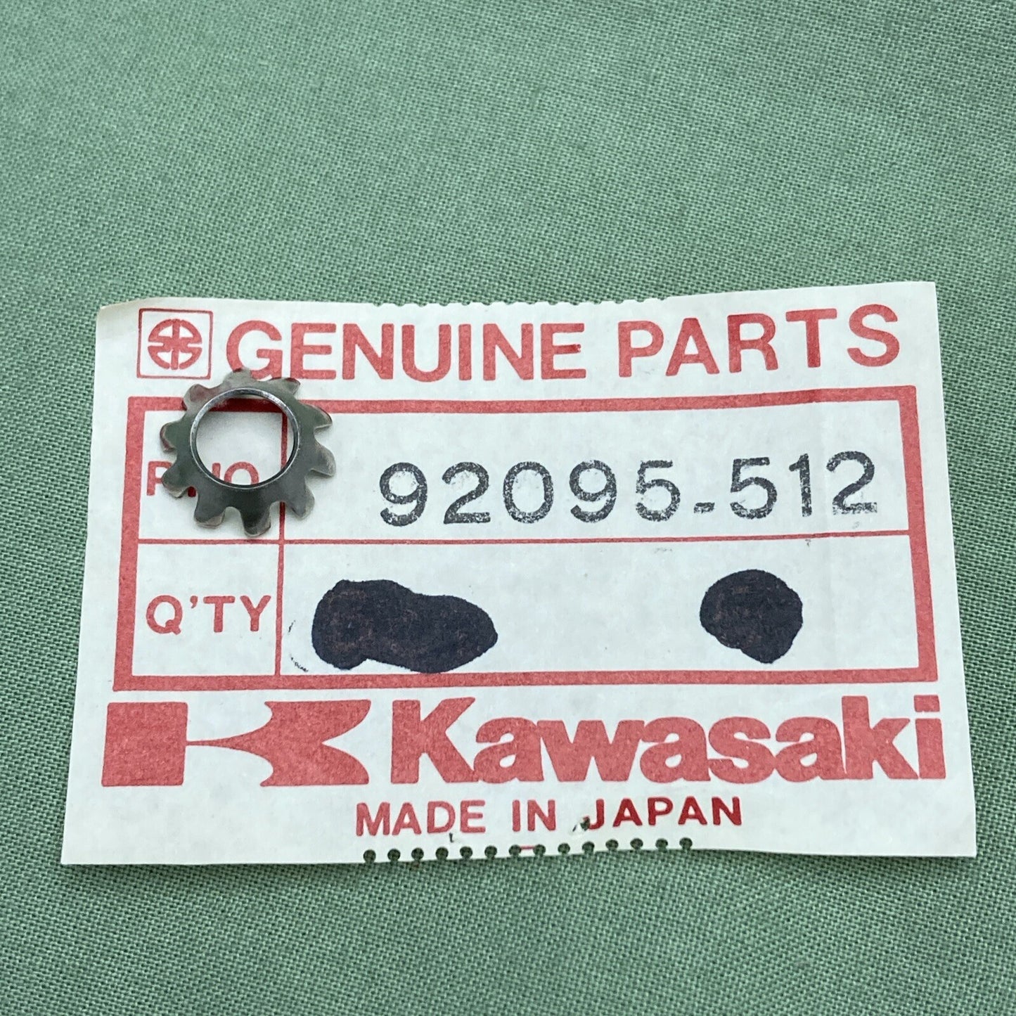 NEW GENUINE KAWASAKI 92095-512 DRIVE SHAFT WASHER