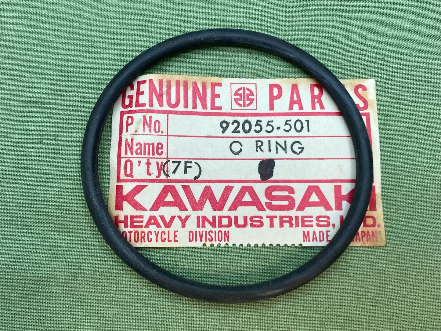 QTY 2 NEW GENUINE KAWASAKI 92055-501 0 RING DRIVE SHAFT