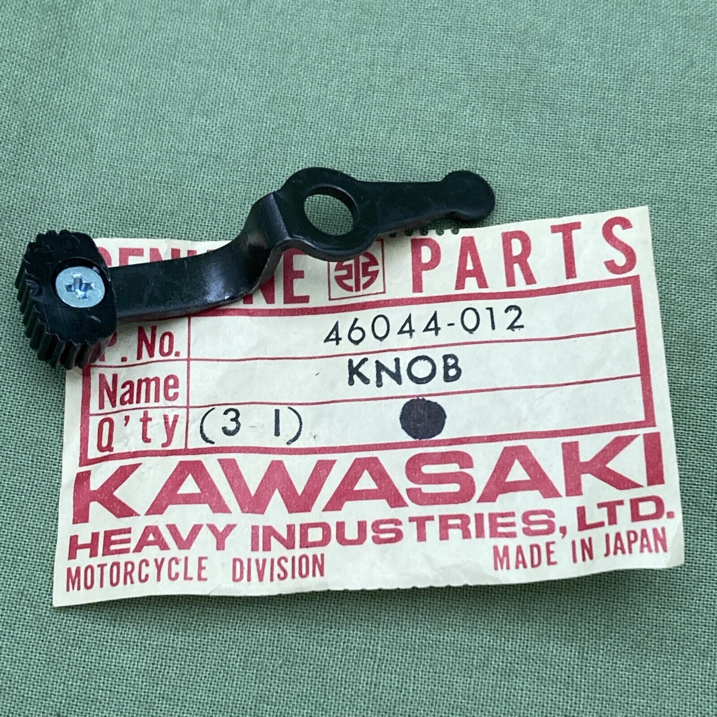 NEW GENUINE KAWASAKI 46044-012 HANDLEBAR KNOB-SWITCH