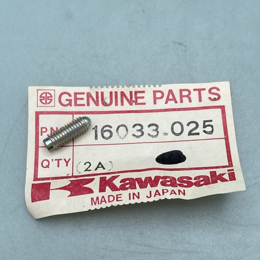 QTY 5 NEW GENUINE KAWASAKI 16033-025 CARBURETOR SCREW LEVER