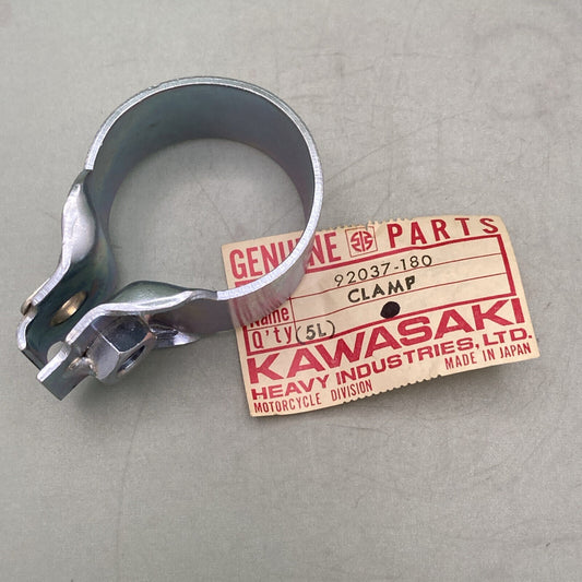NEW GENUINE KAWASAKI 92037-180 MUFFLER CLAMP,EXH PIPE CONNC