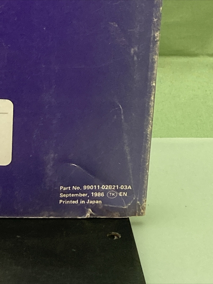 GENUINE SUZUKI 99011-02B21-03A RM80/RM80X OWNER'S MANUAL '86