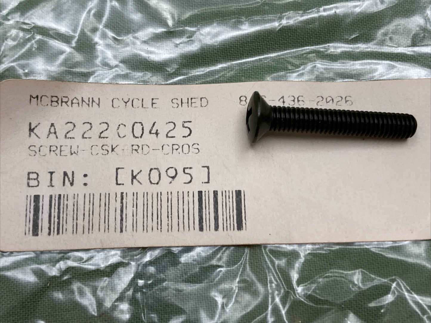 QTY 3 NEW REPLACES KAWASAKI 222C0425 SCREW-CSK-RD-CROS