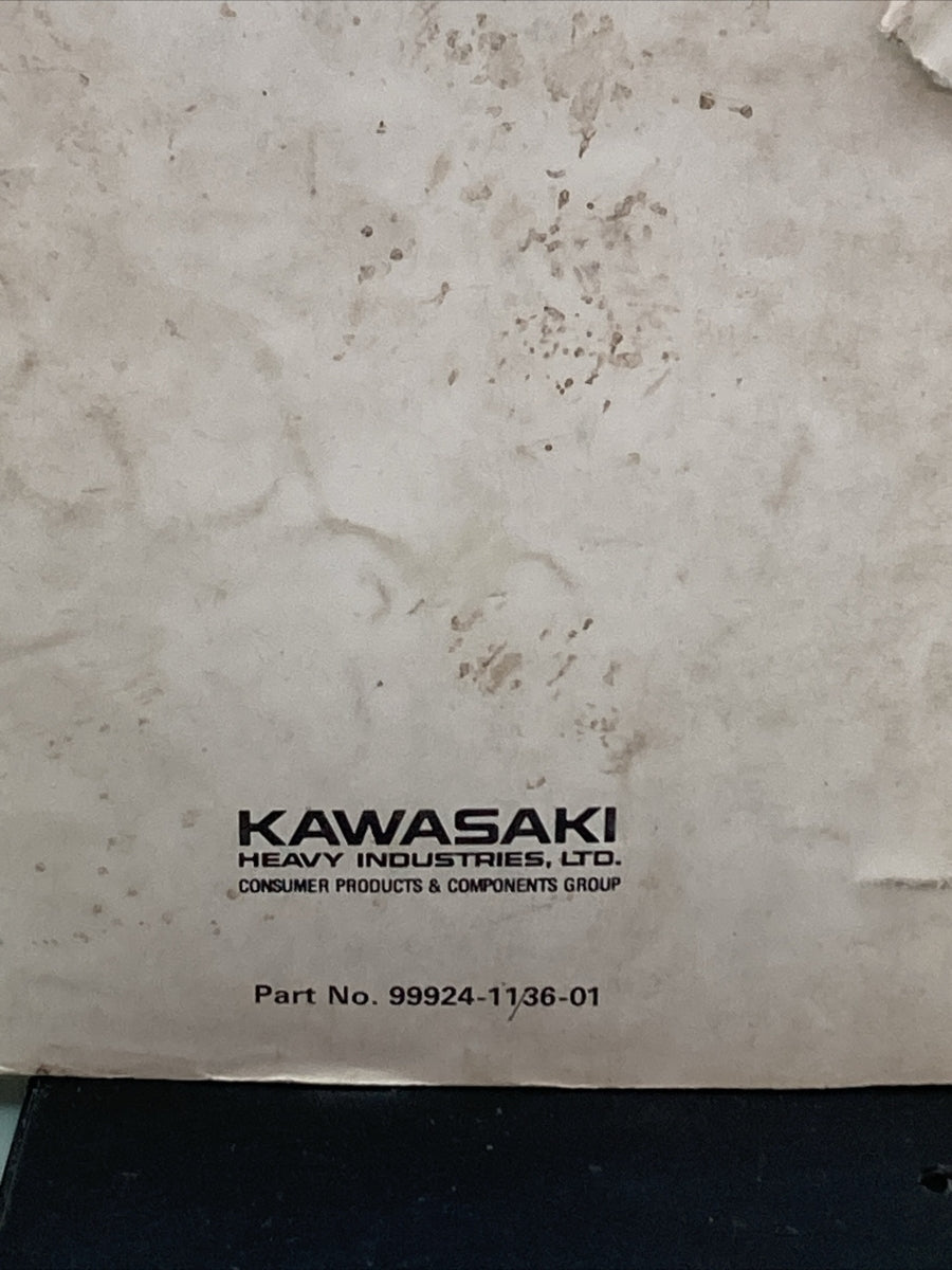 GENUINE KAWASAKI 99924-1136-01 ZEPHYR SERVICE MANUAL