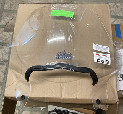 NEW SLIPSTREAMER SS-24-C HELLFIRE WINDSHIELD W/ COMPLETE HARDWARE KIT