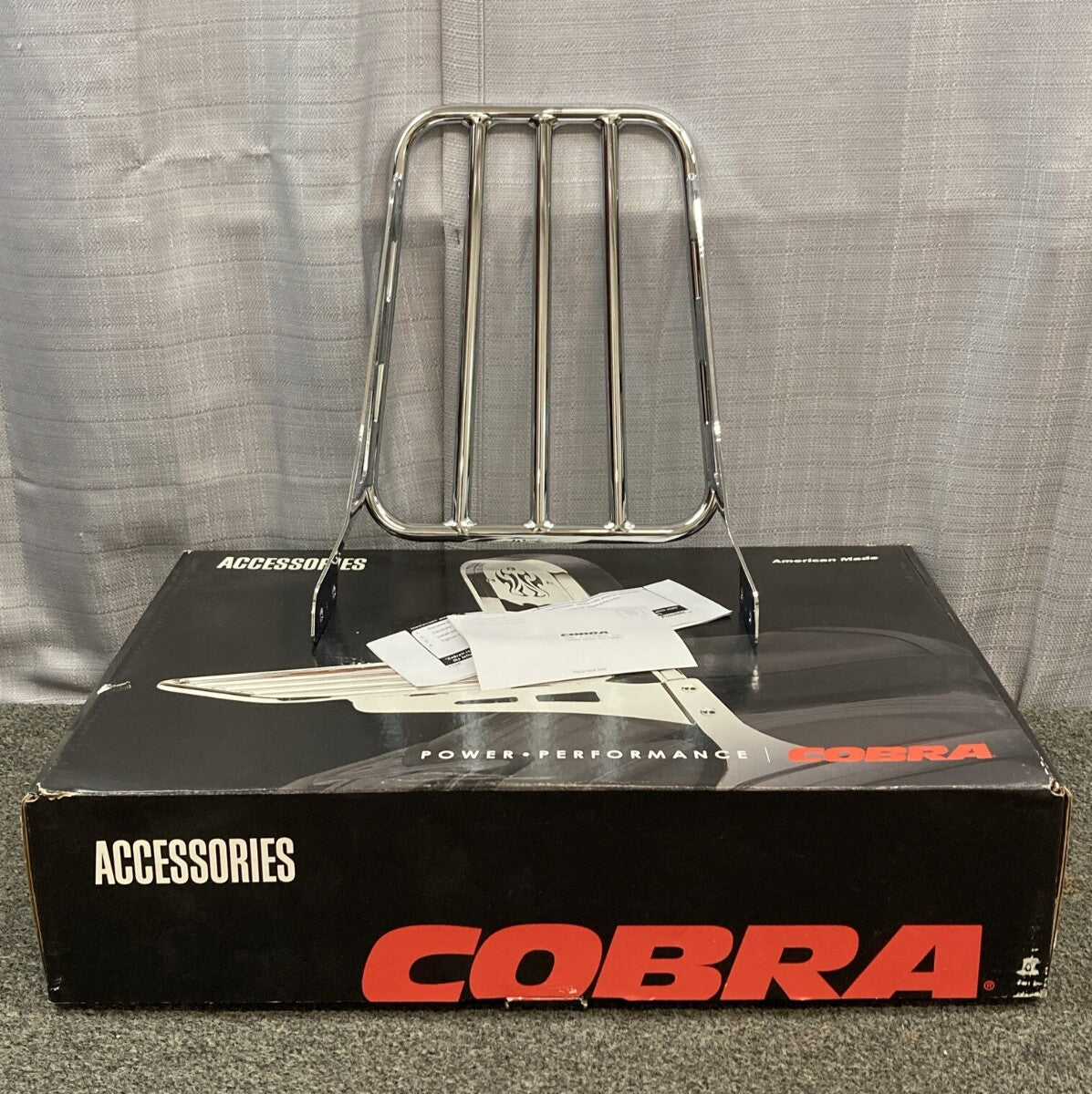 NEW COBRA 02-3502 SISSY BAR RACK TUBE #3