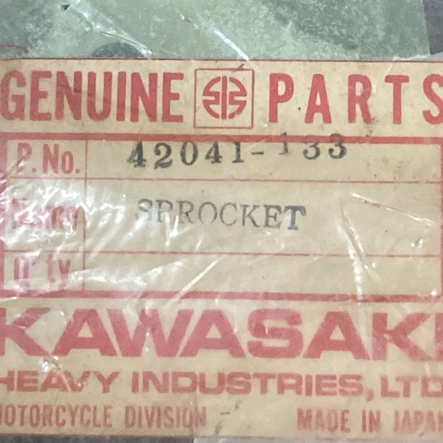 NEW GENUINE KAWASAKI 42041-133 REAR SPROCKET 48T | STD