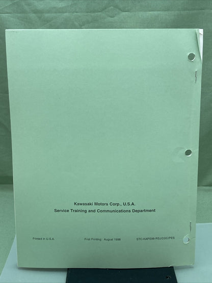 KAWASAKI STC-KAPS98-RSJ/DSC/PES AUTOMATIC POWER-DRIVE SYSTEM VIDEO REF MANUAL