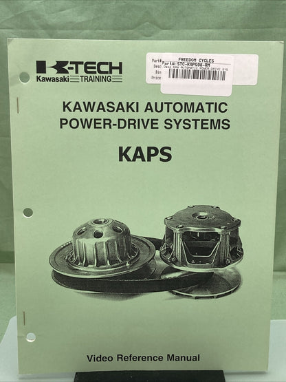 KAWASAKI STC-KAPS98-RSJ/DSC/PES AUTOMATIC POWER-DRIVE SYSTEM VIDEO REF MANUAL