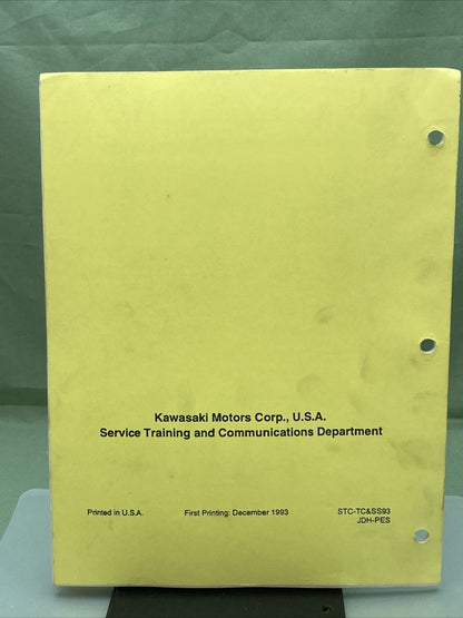 KAWASAKI STC-TC&SS93JDH-PES TROUBLESHOOTING CHARGING AND STARTING SYSTEMS