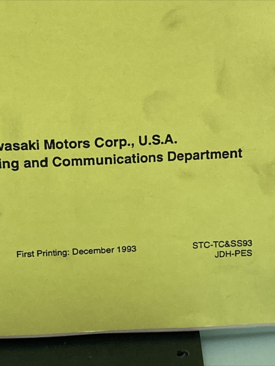 KAWASAKI STC-TC&SS93JDH-PES TROUBLESHOOTING CHARGING AND STARTING SYSTEMS