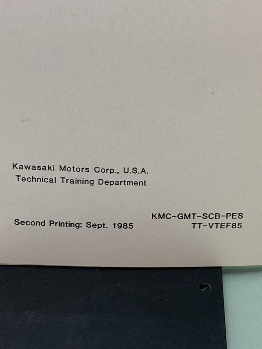 GENUINE KAWASAKI KMC-GMT-SCB-PESTT-VTEF85 V-TWIN ENGINE FAMILIARIZATION