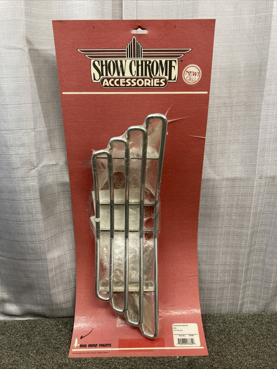 NEW SHOW CHROME 52-541 CHROME CRUIS WING RADIATOR GRILLE GL 1500/6
