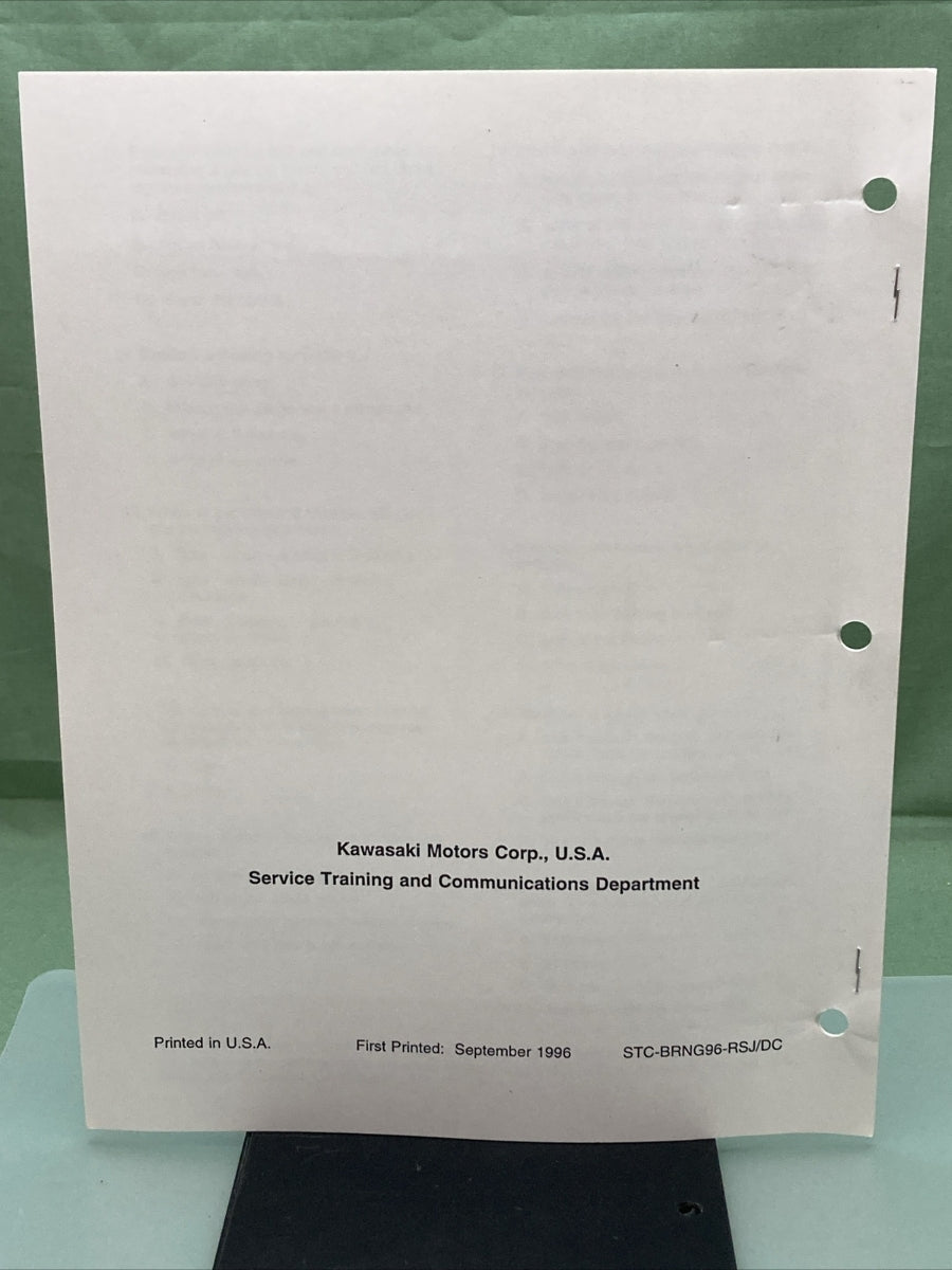 KAWASAKI STC-BRNG96-RSJ/DC SERVICING AND SELECTING PLAIN BEARINGS VID REF MANL