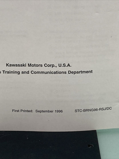 KAWASAKI STC-BRNG96-RSJ/DC SERVICING AND SELECTING PLAIN BEARINGS VID REF MANL