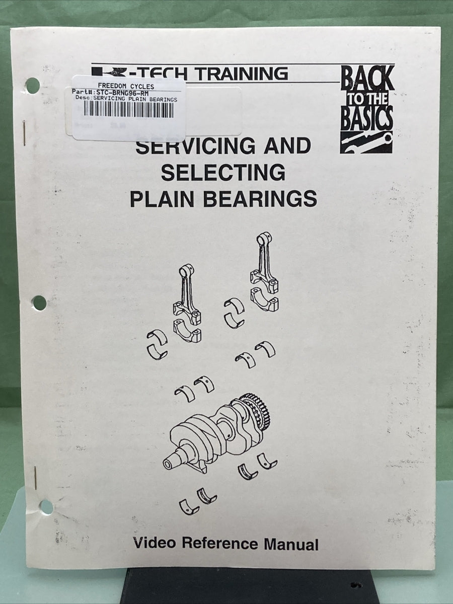 KAWASAKI STC-BRNG96-RSJ/DC SERVICING AND SELECTING PLAIN BEARINGS VID REF MANL